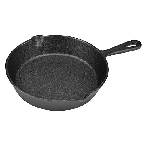 Sartén de hierro fundido, sartén de hierro fundido vintage Sartén quemada antiadherente negro 16 cm 20 cm(20cm)