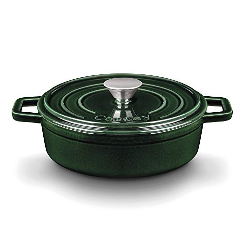 Castey - Cazo Baja Hierro 22 cm Color Verde Oscuro