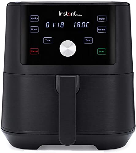 Instant Pot Vortex 4 en 1 Freidora de Aire Digital Antiadherente con Temporizador y Función de Horno y Calentador, 1.700 W – 5,7 L