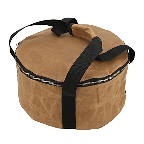 Ong Bolsa de Almacenamiento de ollas de Picnic, Bolsa de Almacenamiento de ollas Personas para Viajes de Campamento(Mud Color)