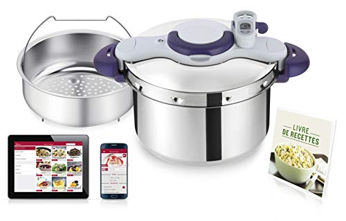 Tefal SEB P4624800/07 Clipso - Olla a presión, Acero Inoxidable, Acero Inoxidable, 7.5L