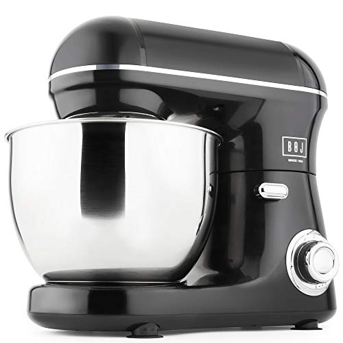 BOJ Amasadora FP-4000, Robot de Cocina, Amasador, Batidora Repostería, Bol 4L Inoxidable, Motor Full Metallic 600W, Accesorios teflonados aptos para lavavajillas