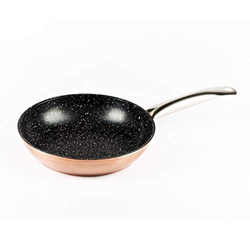 Vier 911-22 Sartén Aluminio Forjado, Color Cobre,Diámetro 22 cm, Full Induction. Antiadherente Tipo Piedra, sin PFOA