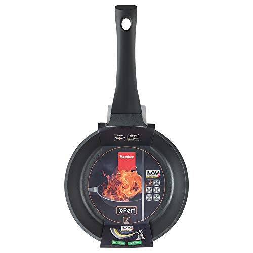 Metaltex XPERT - Sartén Aluminio Fundido 18 cm, antiadherente 3 capas ILAG, Full Induction válido para todo tipo de cocinas