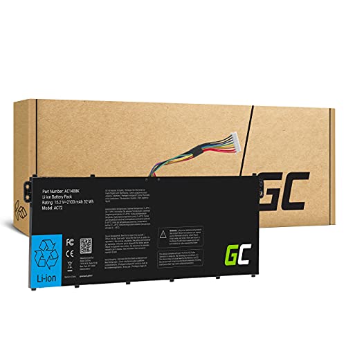 Green Cell® AC14B3K AC14B8K Batería para Acer Aspire 5 A515 A515-41G A515-51 A515-51G A515-52G A515-52G A517-51 A517-51G 7 A715 A715-71G A715-72G A717 A717-71G Portátil (2200mAh 15.2V)