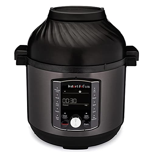 Instant Pot Pro Crisp 11 en 1 Olla Eléctrica a Presión Multiusos con Función de Freidora de Aire, Vaporera, Cocción Lenta, Parrilla, Sous Vide, Deshidratadora, 7,6 L