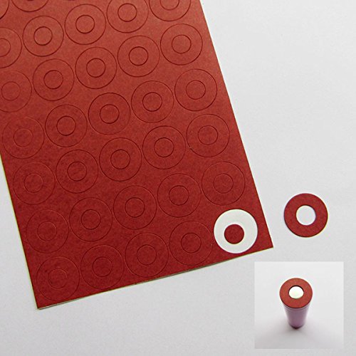 Bluelover 200pcs cartón 18650 batería aislantes Papel Adhesivo Aislante eléctrico