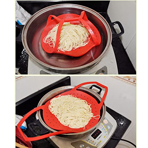 HEMOTON de Silicona Vaporera de Silicona Cesta de Vapor Plegable Vaporera para Dumplings Cesta de Vapor Cesta Cesta de Vapor