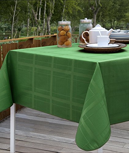 Mantel redondo 150cm antimanchas jacquard 50% algodón 50% poliéster con doble protección de resina y Teflón de Dupont®