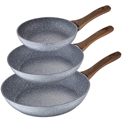 Set 3 Sartenes 20/24/28 Daimiel, Aluminio Forjado, Inducción