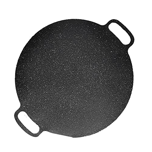 OUHUAN Plancha para barbacoa al libre de 38 cm placa para barbacoa coreana barbacoa para carne placa para barbacoa plancha para freír