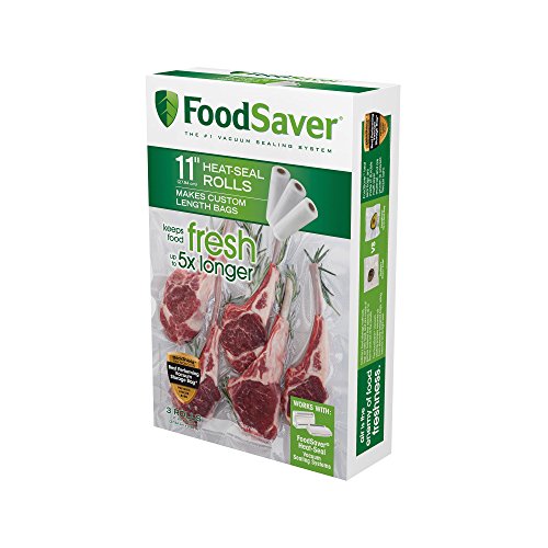 FoodSaver - Rollo de sellado al vacío (28 x 16 m), diseño de bolsas de sellado al vacío sin BPA, paquete de 3