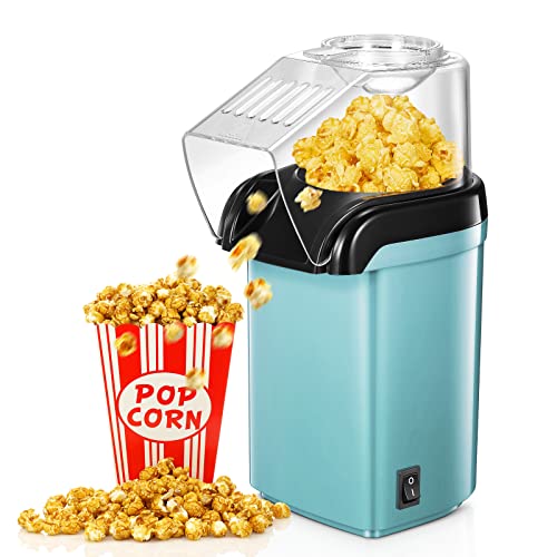 Máquina de Palomitas De MaíZ, 1200 W, 4 L, FáCil De Usar, Palomitas De MaíZ RáPidas En 2 Minutos, Incluidas Noches De FúTbol Y Fiestas De Navidad, Taza Medidora De MaíZ, Aceite Sin Grasa,Verde (Green)