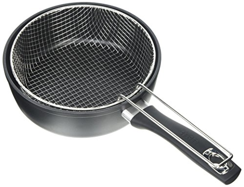 IBILI - Sarten freidora con cestillo new induplus, 20 cms, Aluminio, Antiadherente, Apto para induccion
