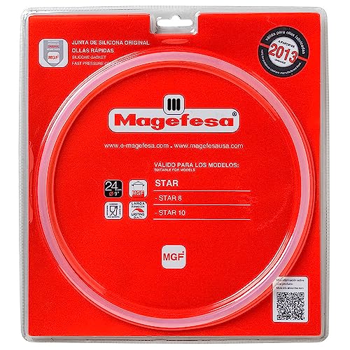 ANAKEL HOME Magefesa Junta Tapa Olla 09REME24STC Compatible con Olla Express Magefesa Star de 8-10L | para Ollas Fabricadas Después de 2013, Silicona, Ø24 cm