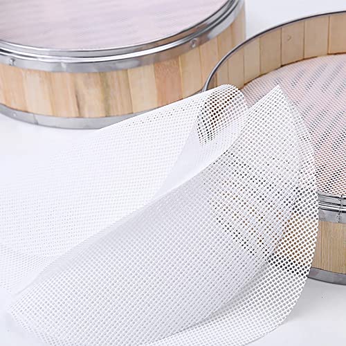 6 piezas de malla de vapor de silicona de 25 cm, almohadilla antiadherente redonda de malla para cocinar al vapor, verduras, arroz, dim sum