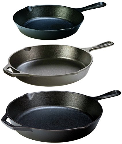 Lodge sazonado de hierro fundido utensilios de cocina Set