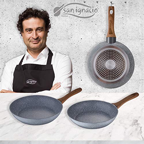 San Ignacio Daimiel - Set 3 Sartenes, Inducción, Aluminio Forjado, false, 22/26/28 cm