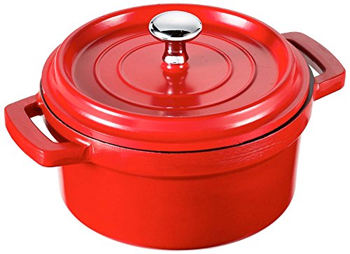 Lacor - 25914 - Cacerola Aluminio Fundido 14Ø - Rojo