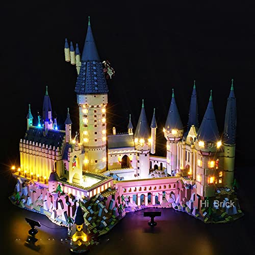 Kit de Luces LED para L-E-G-O 71043 H-arry P-Otter Castillo de H-ogwart Bloques de construcción Modelo Decoración Kit de Luces Regalo de coleccionista, Modelo L-E-G-O NO Incluido,Deluxe Edition
