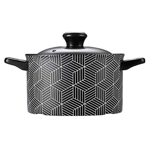 YWSZJ Individuales de cerámica Cuencos de calcinación for Horno con la Tapa y la manija pequeña cazuela de Sopa de Cebolla Francesa Crock