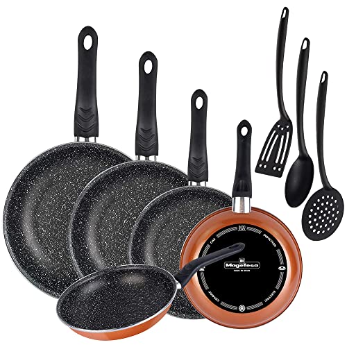 MAGEFESA PK5589 'Cooper' Pack 5 Sartenes, Set 3 Utensilios Energy