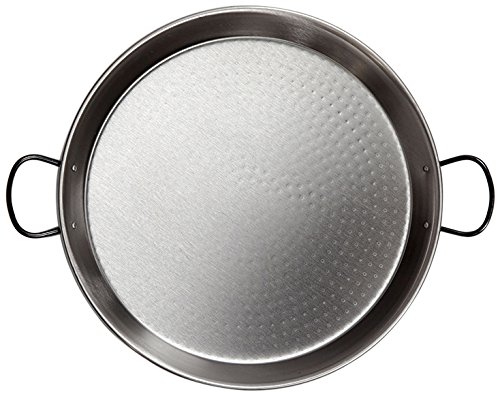 La Valenciana 2701796 Paellera de Acero Pulido 55cm, Multicolor