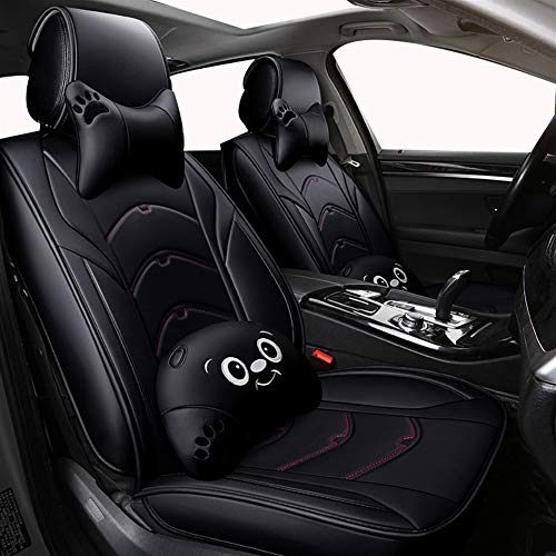 Xiangshan Asientos de Piel de dibujos animados de coches Cubierta for Infiniti QX70 QX30 Q70 Q50 QX50 ESQ M G FX Todos los modelos de coches Accesorios (Color Name : Pink Deluxe)